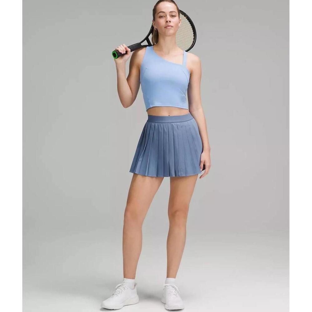 Lululemon High-Rise Pleated Tennis Skirt Oasis Blue Women’s Size 12 - Picture 2 of 12
